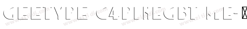 GEETYPE C4PineGBT Me字体转换